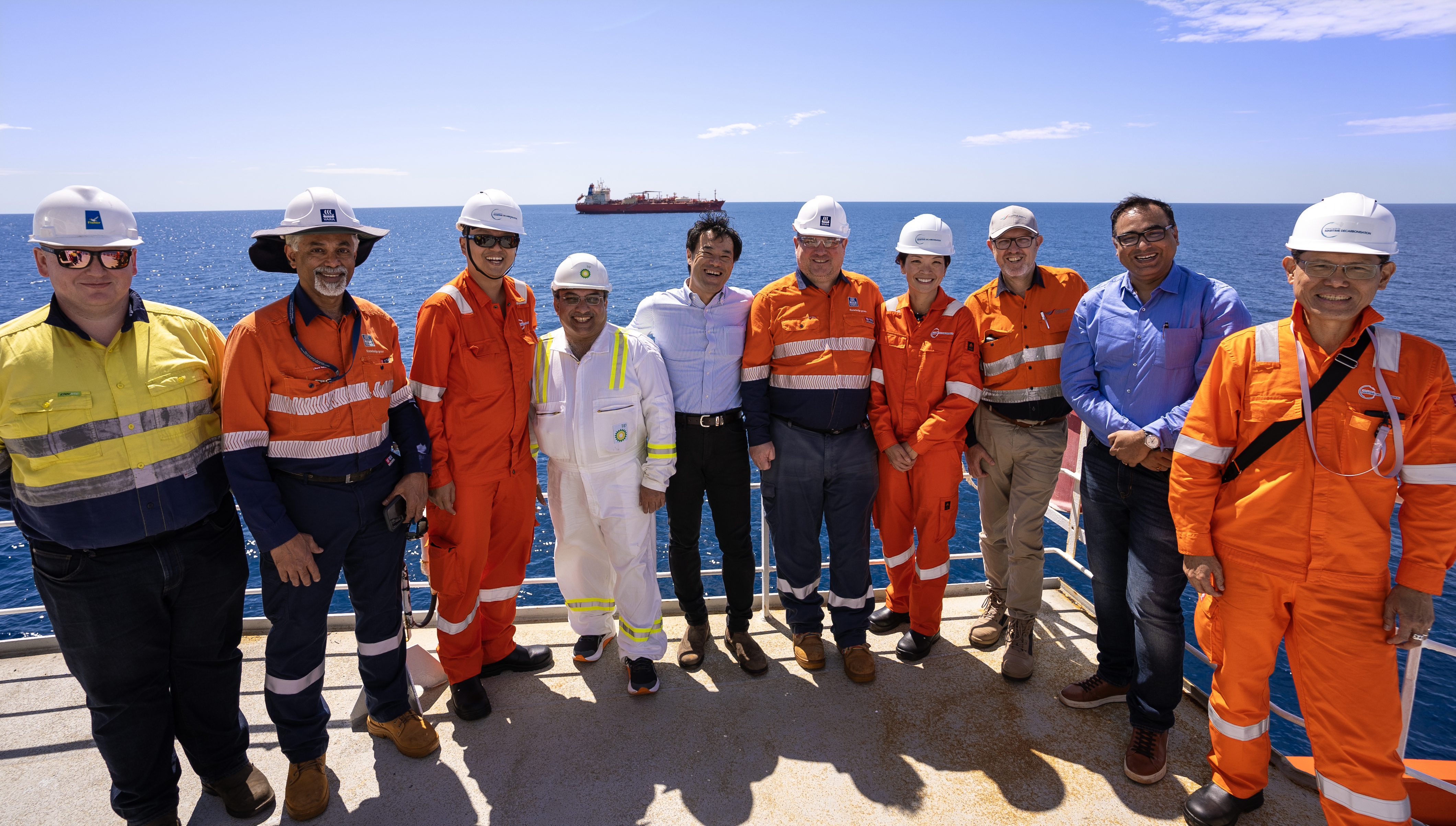 Pilbara Representatives of the GCMD-led consortium for the ship-to-ship ammonia transfer pilot at Port Dampier.jpg